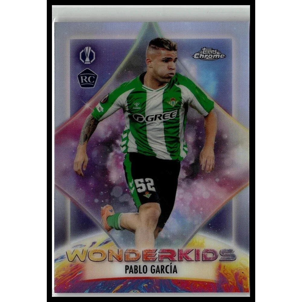 2025-26 Topps Chrome UEFA Pablo García #WK-16 Betis Wonderkids